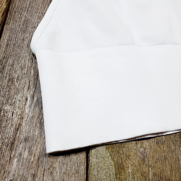 Free People Andi Square Neck Seamless Bra White MSRP $38 FP076 - Picture 11 of 13